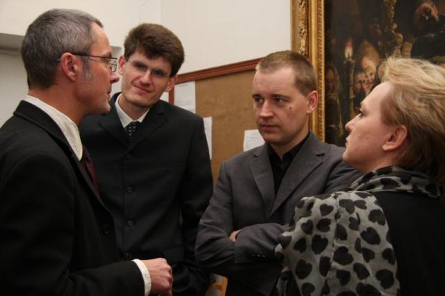 dal Conservatorio “Jaroslav Jezek” di Praga - da sin. Milan Purnoch, Jaroslav Wagner, Ondrej Kabrna e Irina Kondratenko 